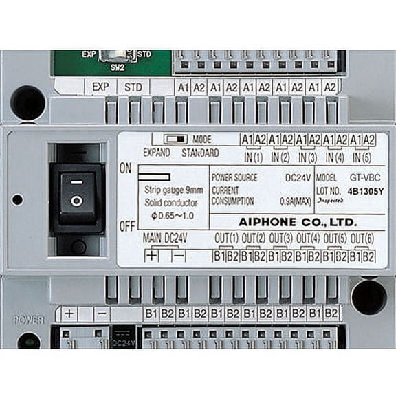 Aiphone GT-VBC Video Control Unit for the GT System Unit Supports 5 Video Inputs and 6 Trunk Line Outputs