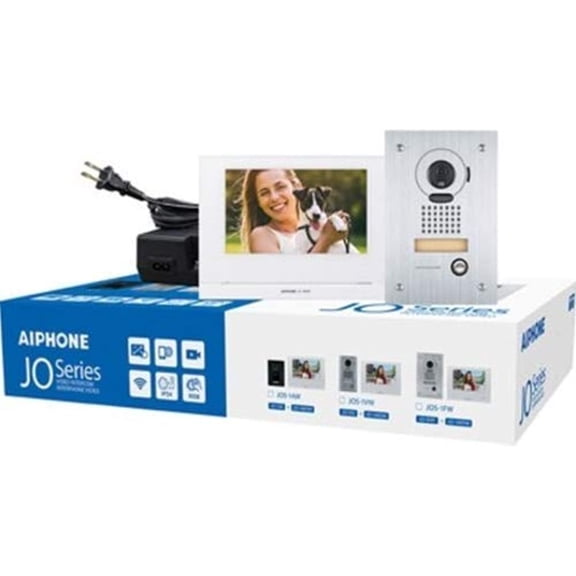 Aiphone JOS-1AW Mobile-Ready Box Set with Standard, Surface-Mount Door Station