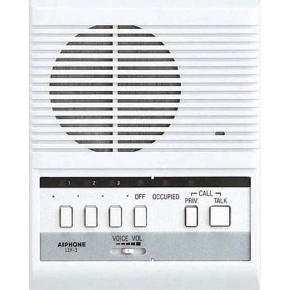 Aiphone LEF-3 Open Voice Selective Call Master Intercom, Accepts Up to ...