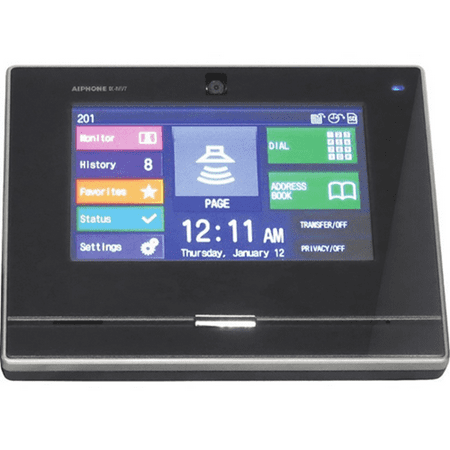 Aiphone SIP Compatible IP Video Master Station 7" Touchscreen and Hands-free [White] (ix-mv7-w)
