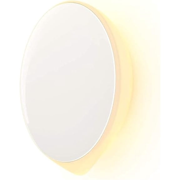 Aipower 1 Pack LED Motion Sensor Night Light Indoor, Cordless Battery Powered,Stick-on Warm White Light with Built-in Infrared Motion Detection, Sensor Light for Hallway,Bedroom
