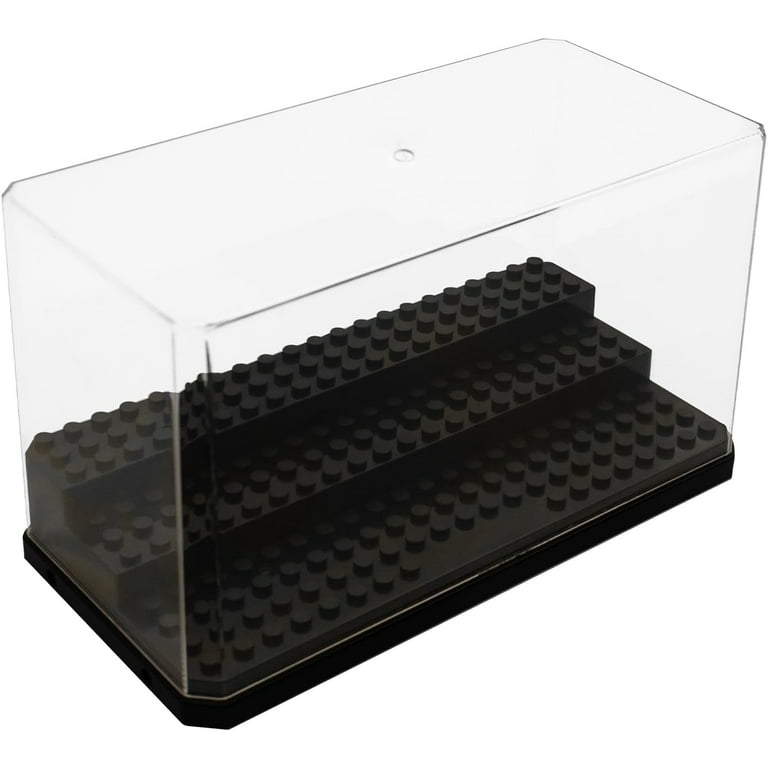 Aippl Acrylic Minifigure Display Case Stackable Action Figures Blocks Display Box Clear Dustproof Display Case Box for Lego Lovers