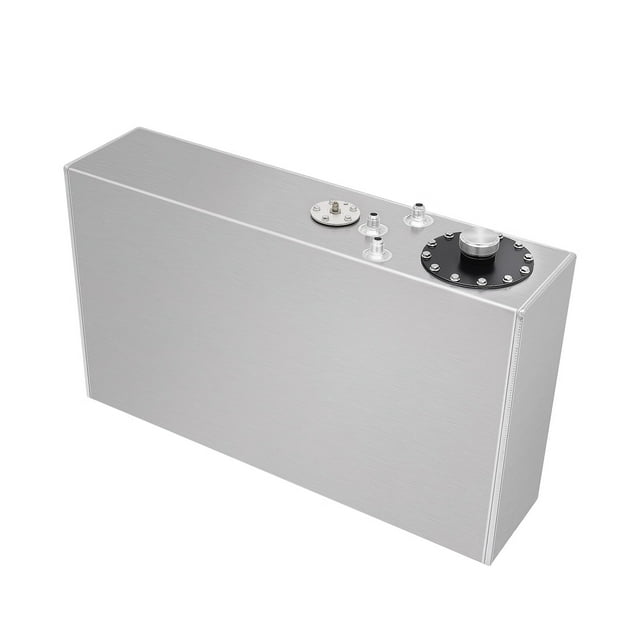Aiqidi 17 Gallon Universal Aluminum Fuel Tank Top Feed Fuel Cell Tank Gas Tank Street Race Fuel