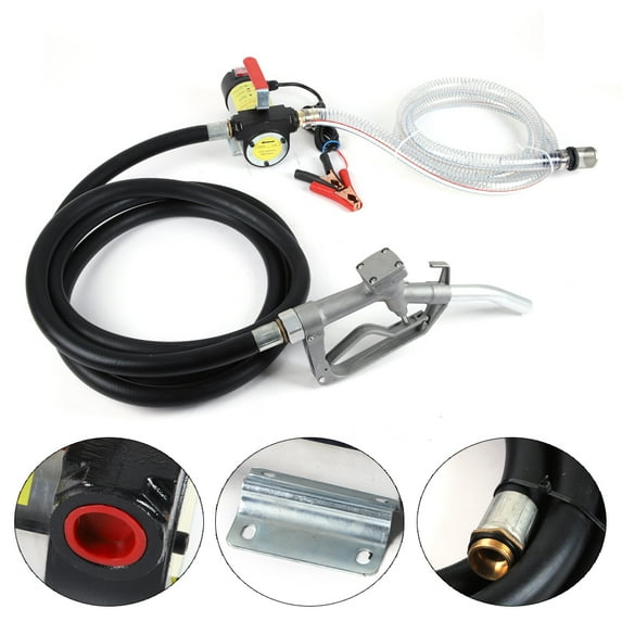 Aiqidi 175w Self-Priming Electric Fuel Transfer Pump Kit Portable Diesel Kerosene Oil Dc Transfer Pump 45 L/Min