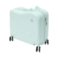 thumbnail image 1 of Aiqidi 18" Kids Ride-On Suitcase Portable Rolling Children's Travel Carry Trolley Luggage Case with Universal Wheels and Password Lock for Aged 3-6 Years (Mint Green), 1 of 14