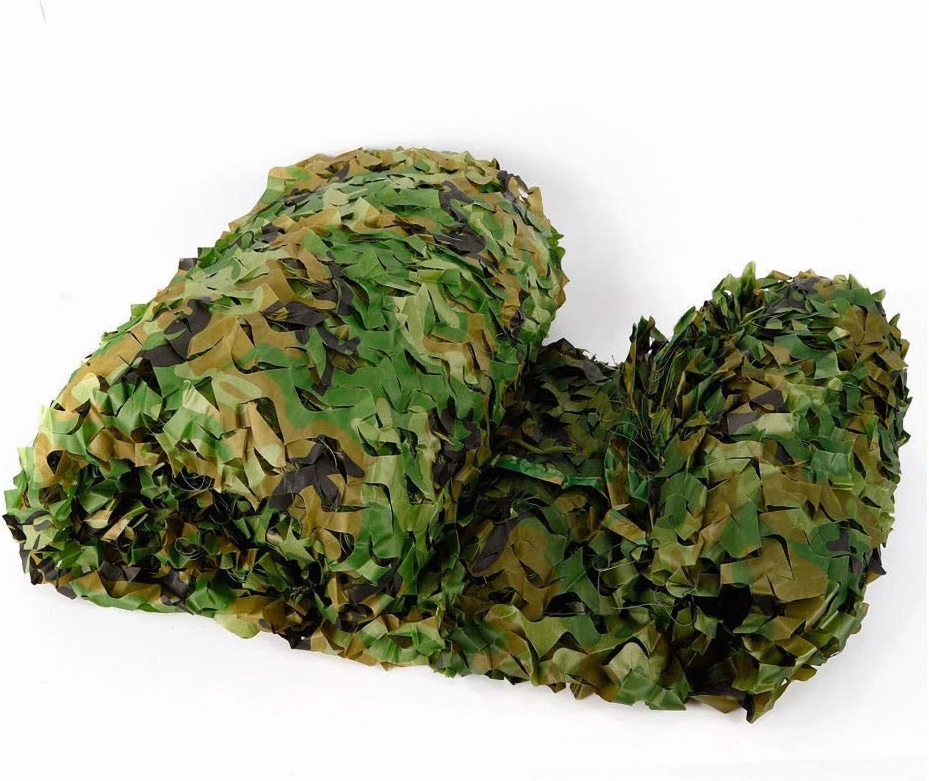 Aiqidi 26 x 26FT Polyester Fabric Woodland Camouflage Netting Woodland Camo Camping Hunting Netting Hide Cover Net