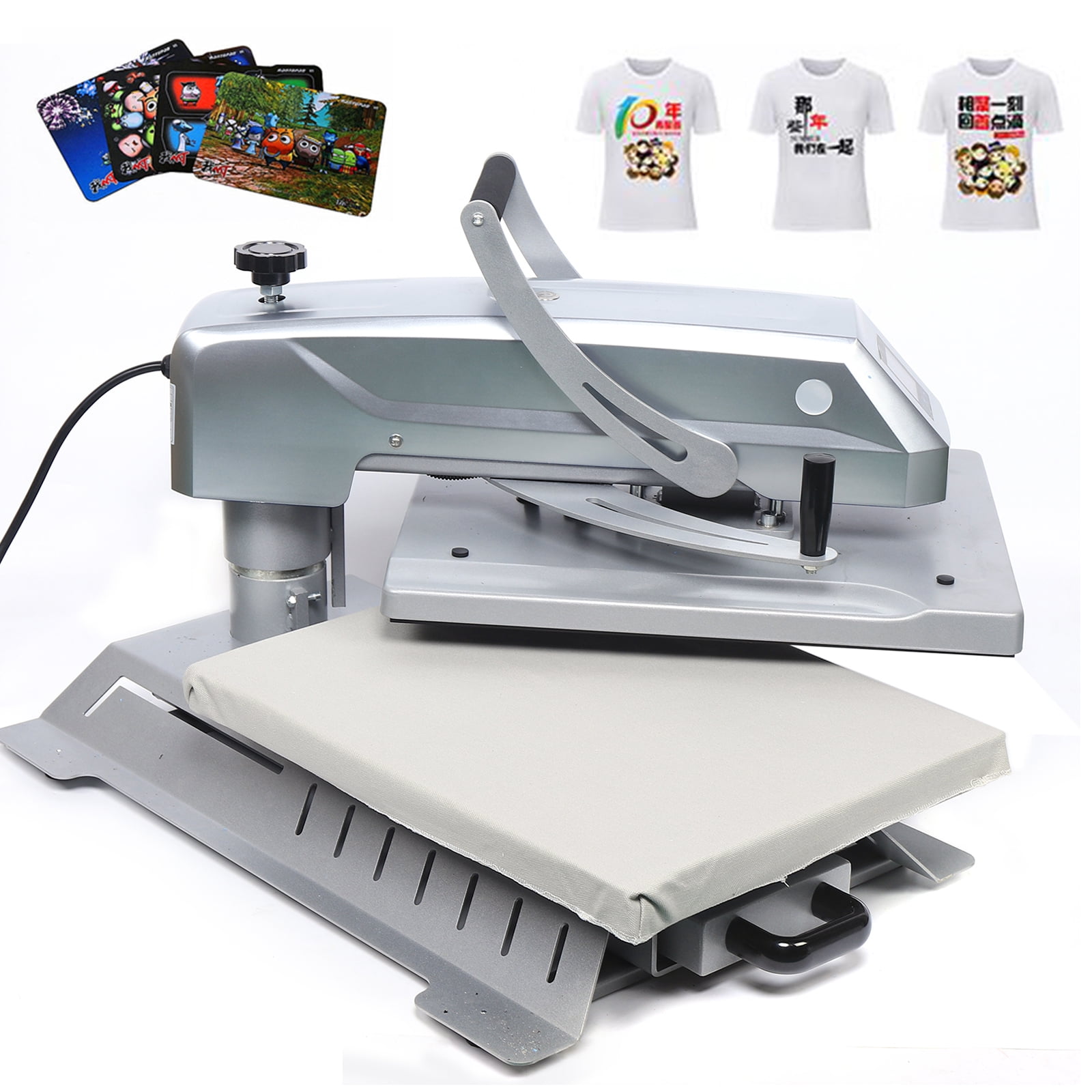 LETRA 16x20 Inch Auto Open Heat Press Machine with Slide Out Base,  Clamshell Heat Press, Digital Clam Heat Press for T Shirts Bags Mouse Pads