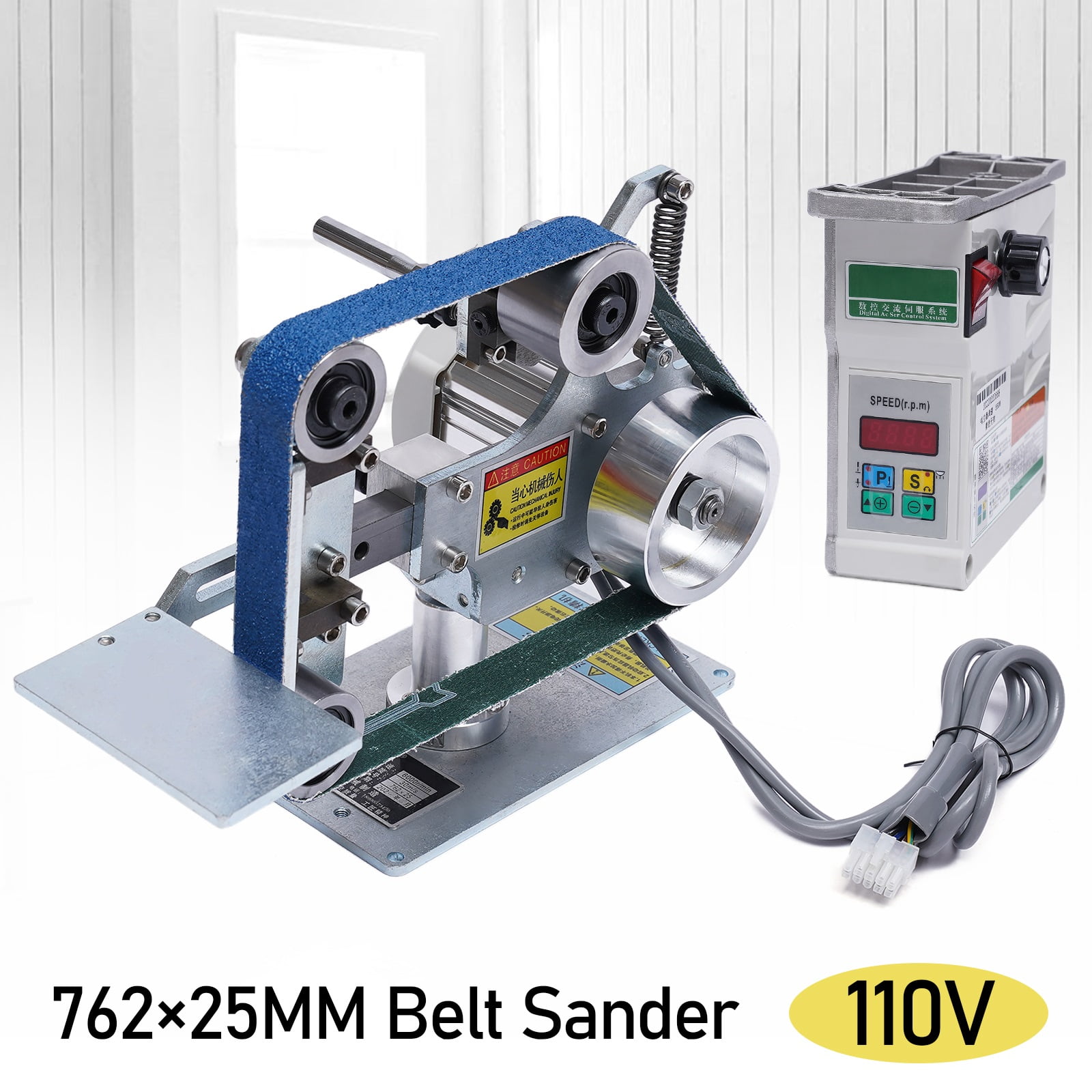 Aiqidi 30x1 In Belt Sander DIY Vertical/Horizontal Brushless Desktop