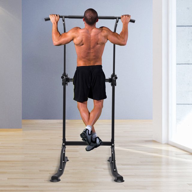 Aiqidi 330lbs Pull Up Bar Free Standing Dip Station Power Tower Station