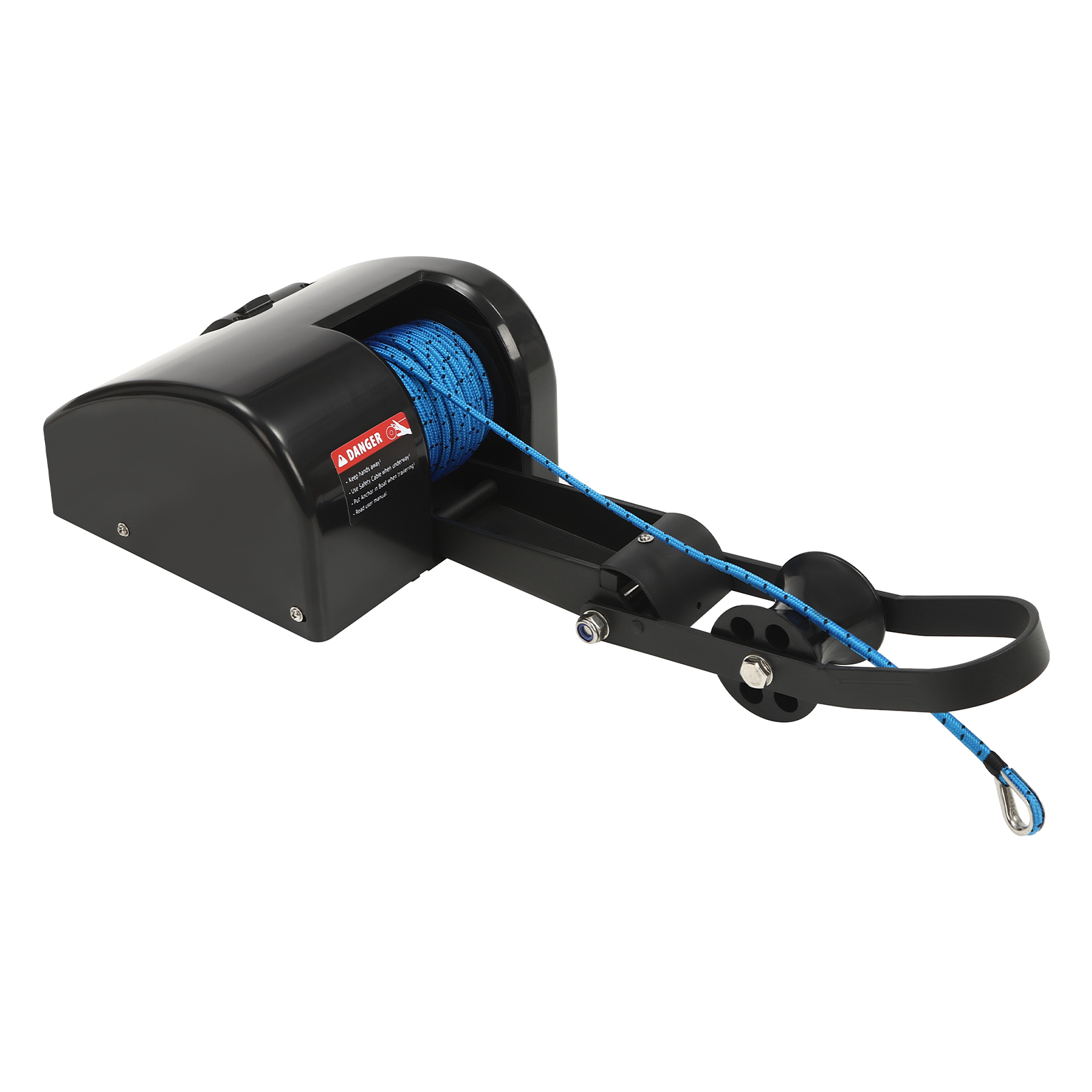 Aiqidi 35LBS Electric Anchor Winch with Wireless Remote Control, 12V