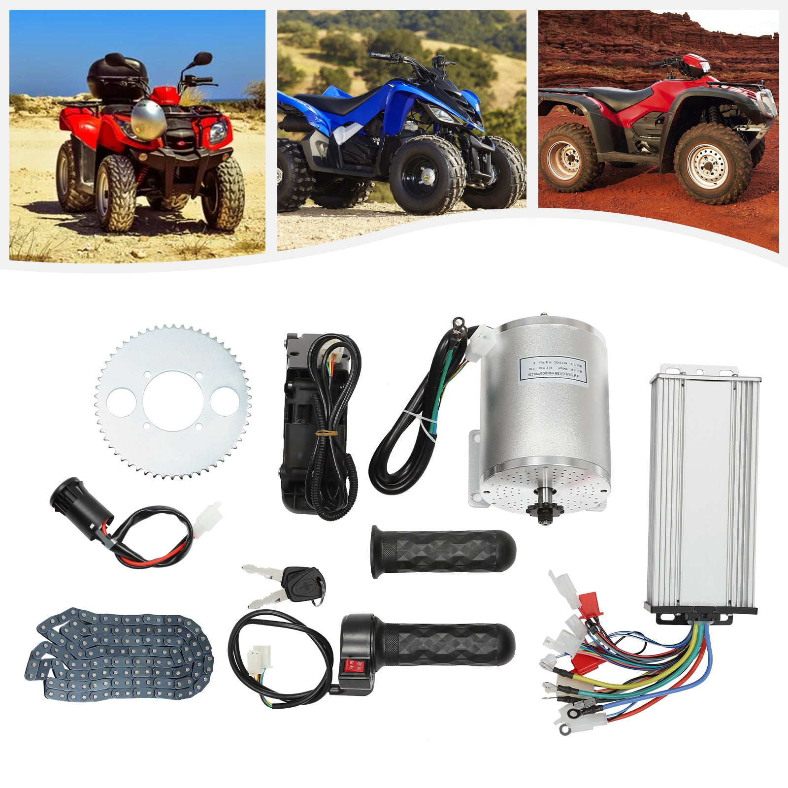 Contrôleur Moteur 3000W 72V Sans Balais - Pour Kart/VTT électrique