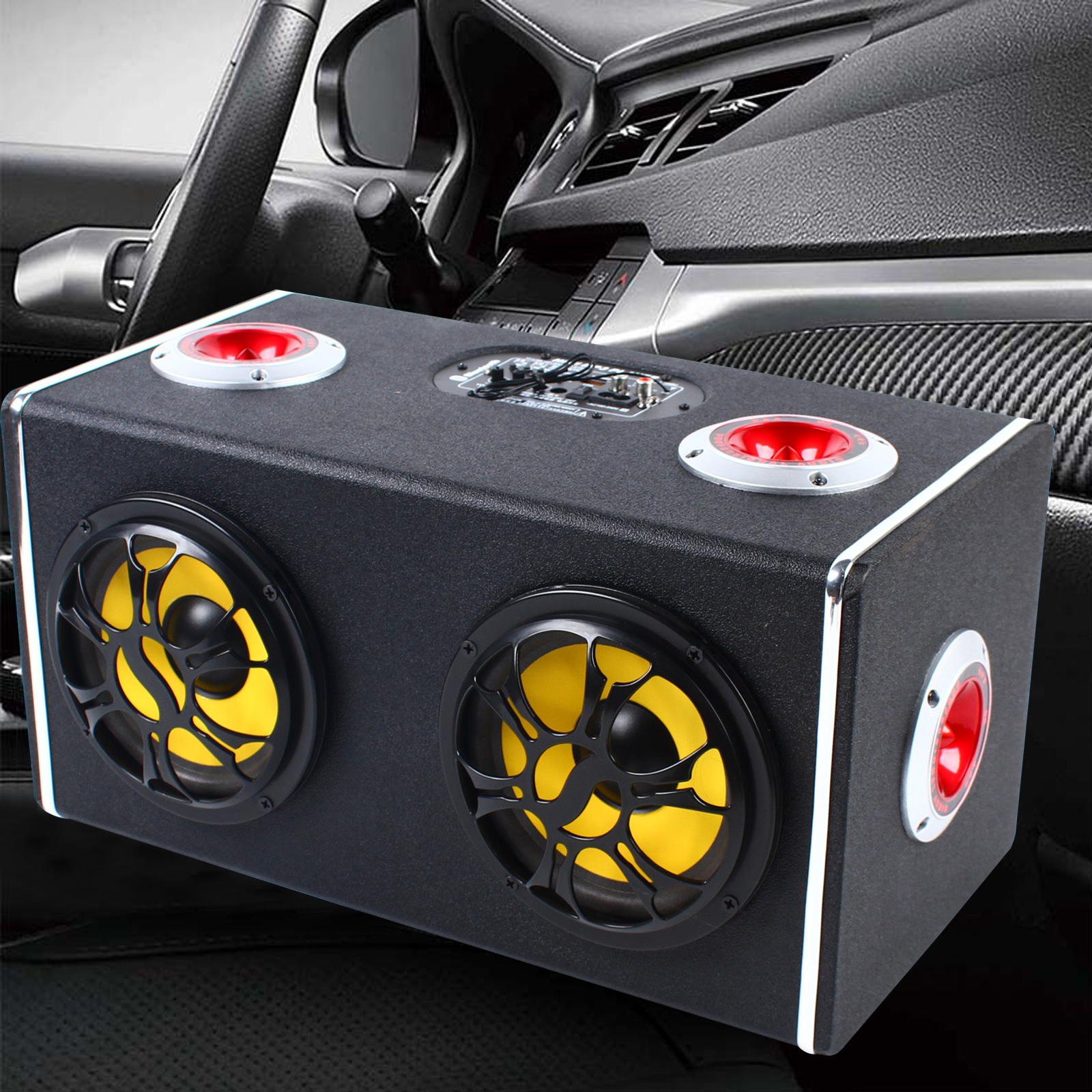 Aiqidi 6" Bluetooth Car Speaker 600W 360° Car Surround Subwoofer