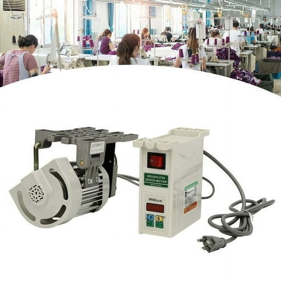 Aiqidi 600W Industrial Sewing Machine Brushless Servo Motor Kit Electric Split Motor and Controller Adjustable Speed 500-4500RPM for Most Machine