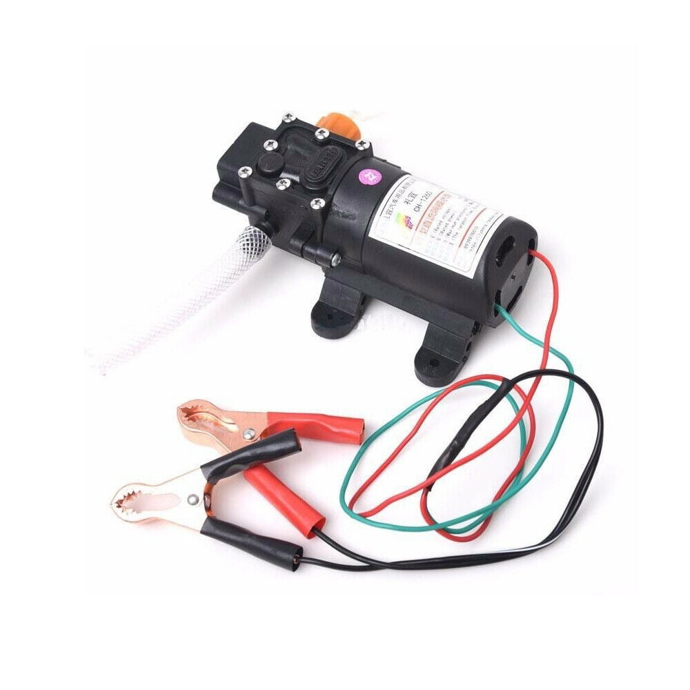 Aiqidi 60W 12V Electric Siphon Transfer Change Pump Motor Transfer Pump Transmission Oil Lubricating Oil Engine Oil Fluid Extractor 5L/min