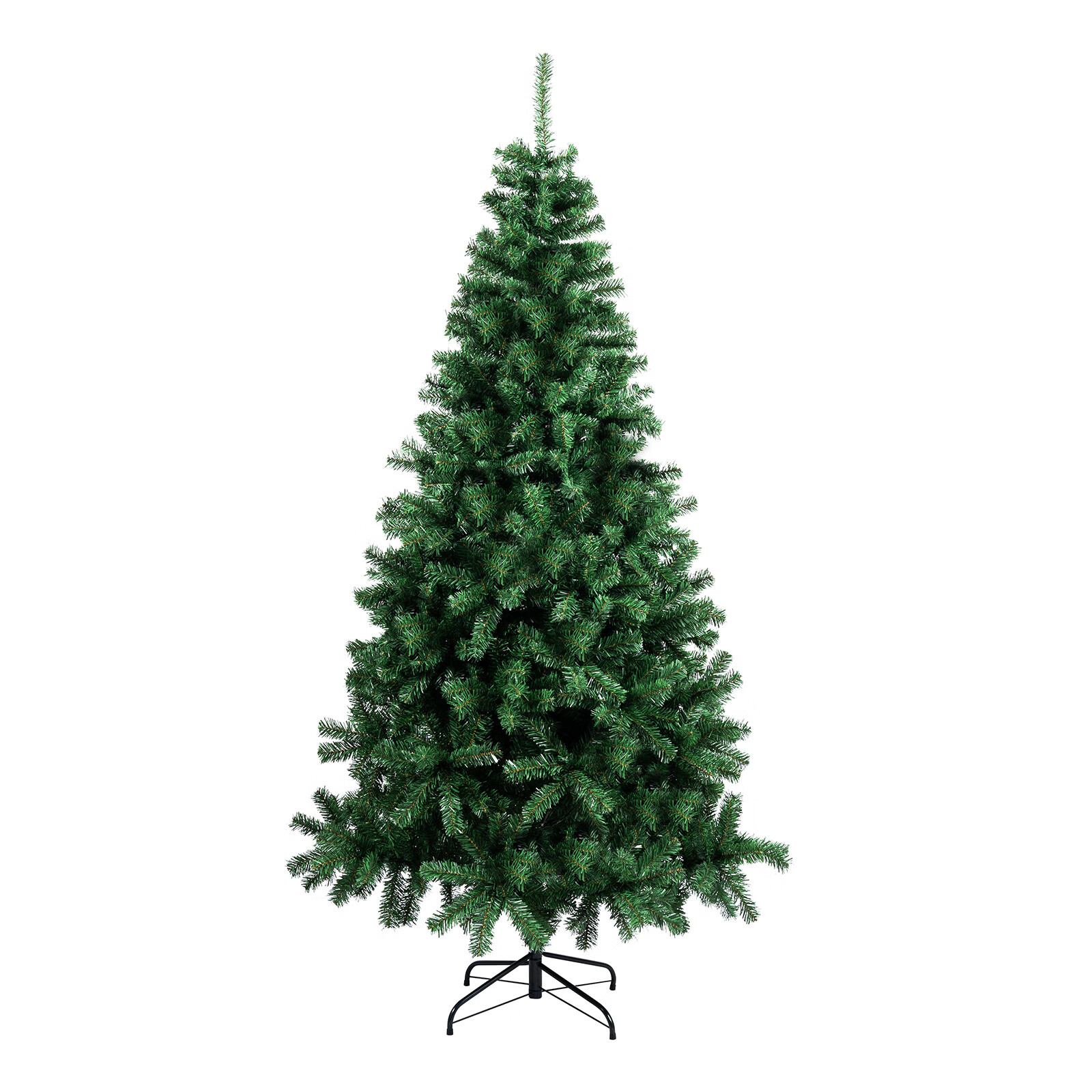 Aiqidi 7FT Artificial Christmas Tree PVC Green Spruce Hinged Xmas Tree with 1150 Branch Tips