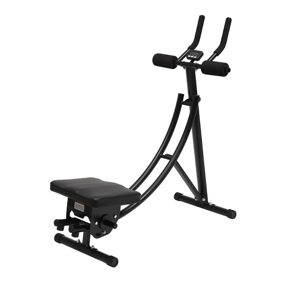 Aiqidi Folding Ab Trainer Abdominal Workout Machine Core Abdomen Fitness Equipment Waist Shaper Home Office Exercise w/LED Display