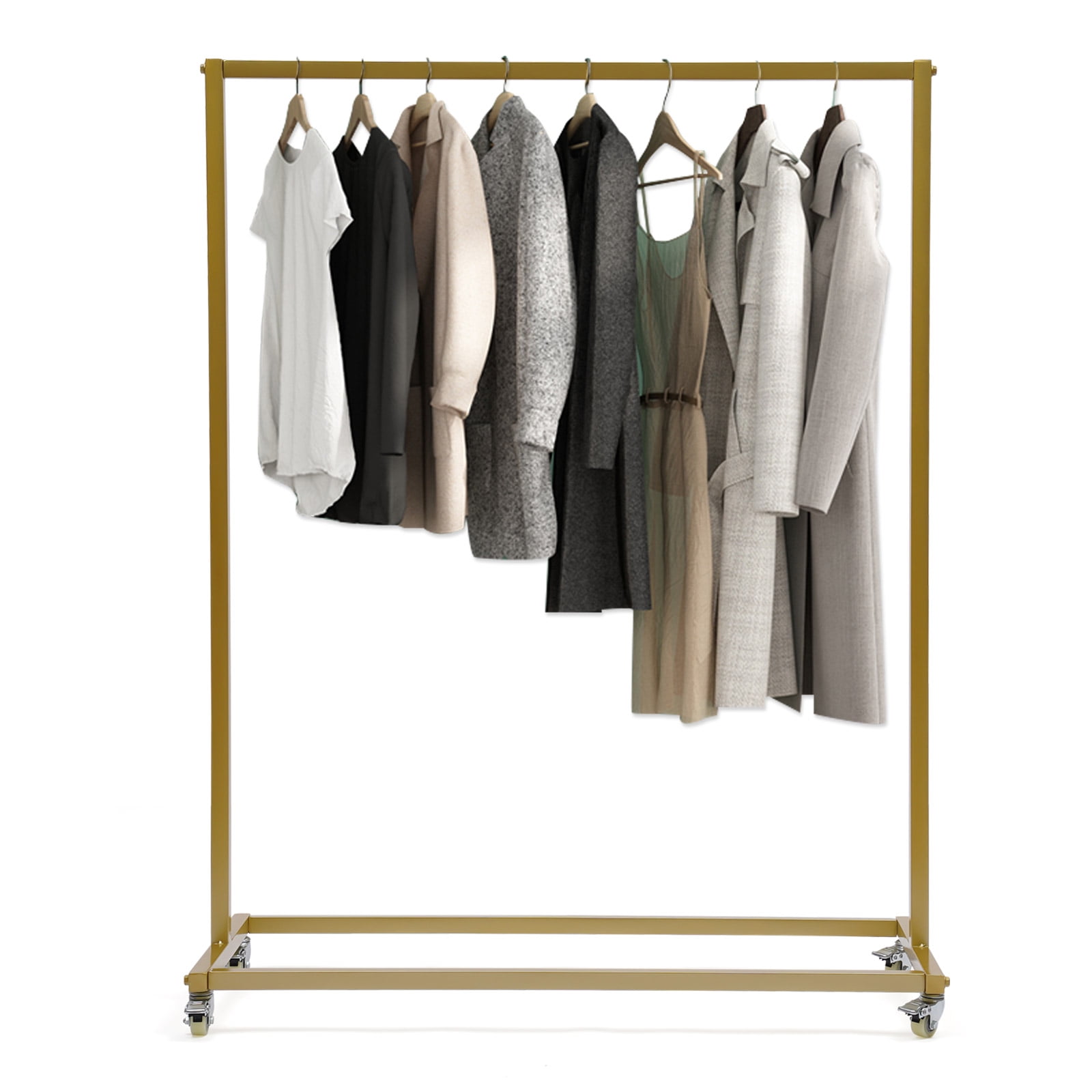 Gold rolling best sale clothing rack