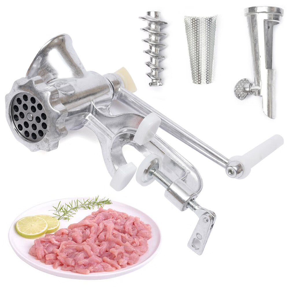 Aiqidi Multifunctional Manual Wheatgrass Juicer Aluminum Meat Grinder