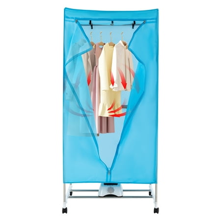 Aiqidi Portable Dryer Electric Clothes Dryer Machine 0~180min Timing Double Layer Stackable Laundry Clothes Drying Rack 110V 1000W