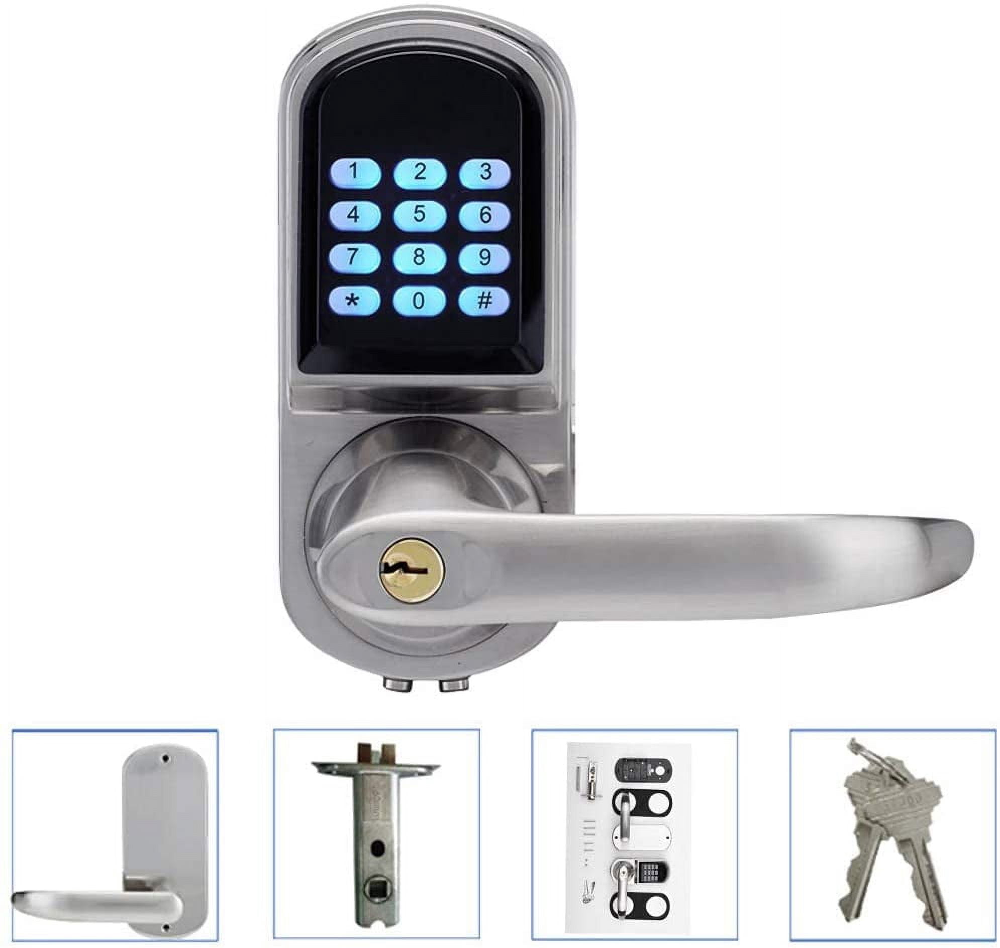 Aiqidi Keyless Entry Door Lock with Electronic Password, Digital Code ...