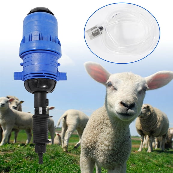 Aiqidi Water Powered Fertilizer Injector Dispenser 0.4%-4% Automatic Chemical Liquid Injector for Farm Livestock 20-2500 L/h