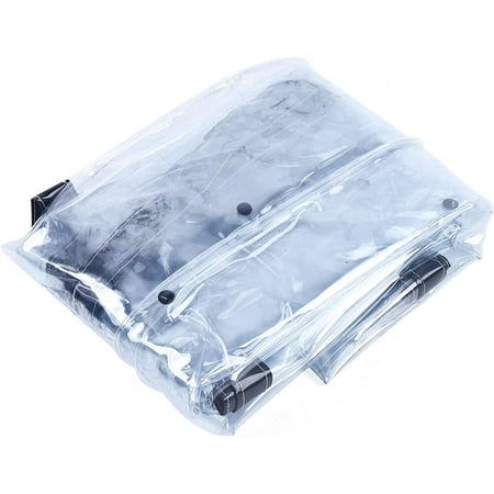 Aiqidi Waterproof Clear Tarp Portable Commercial PVC Awning Canopy Dustproof Curtain (2.5x2.5 M)