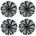 thumbnail image 1 of Aiqiying 14" Wheel Covers & Hub Caps ABS Black Silver, 4 Pack, 1 of 10