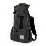 K9 Sport Sack Air 2 - Small, Jet Black - Ideal for Dogs with 13-16" Back Length - Durable, Breathable Backpack-Style Carrier - Perfect for Walks, Short Hikes & Public Transportation