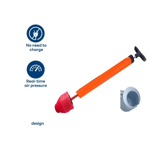 Air 2026 Toilet Pipe Plunger, High Pressure Toilet Unblock Toilets,Sinks,Showers Fast, High Pressure Toilet Unblock A Shot Stainless Steel Toilet Toilet Snake