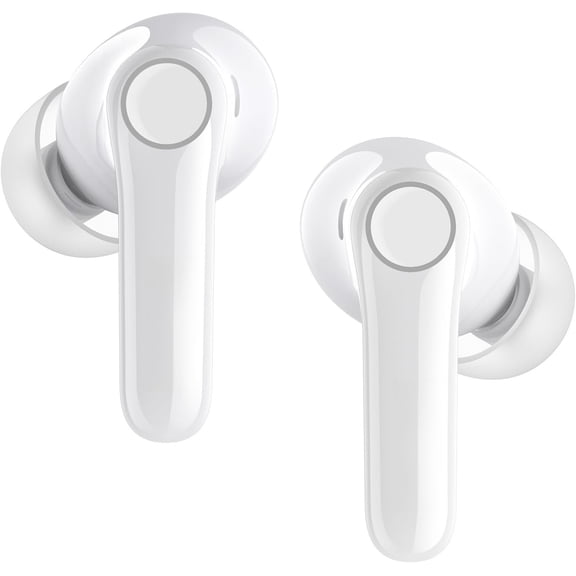 Air 4 Adaptive Hybrid Noise Canceling Earbuds, Qualcomm Snapdragon Sound, aptX Lossless, 6 Mics AI CVC 8.0 Call, LDAC Hi-Res Audio, 52H Playtime, 5.4 (Glossy White)