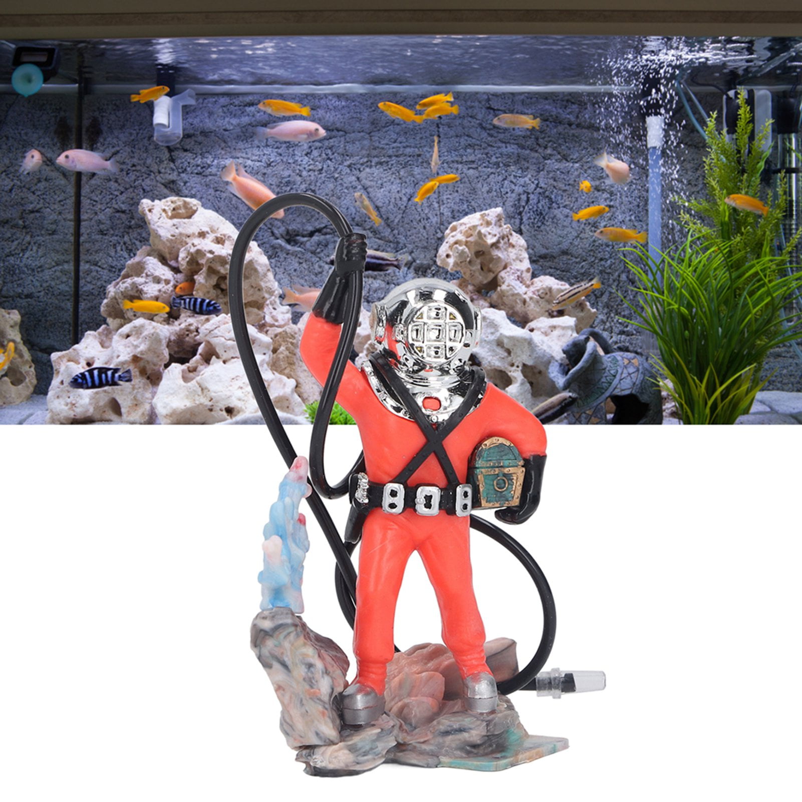 Air Action Aerating Diver Aquarium Decoration Air Action Aerating Diver