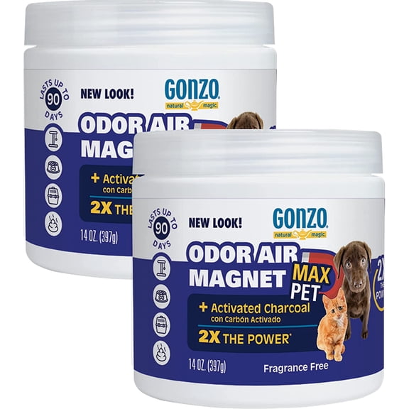 Air Activated Charcoal - 2 Pack - for Litter Boxes Cages and Pet Beds 14 Ounce