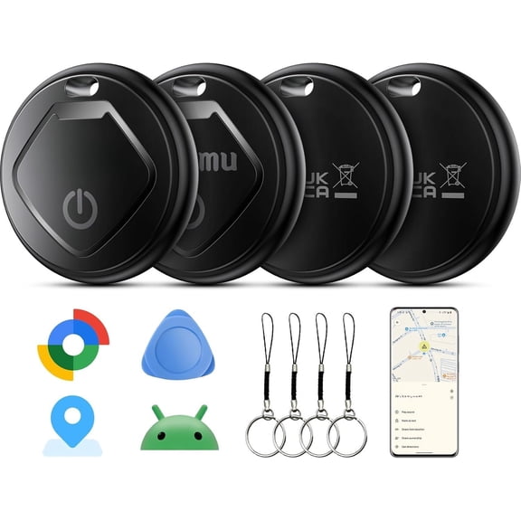 Air Android, 2026 Tags-4 Pack Android for 'S Find Hub App, Finder and Item Locator & GPS for ,Luggages,Wallet, IP67