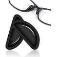 thumbnail image 1 of Air Bag Nosepads Adhesive Eyeglass Nose Pads Anti-Slip Nose Pads Comfortable Air Chamber Nose Pads 3.5 mm/ 0.14 inch Thickness for Full Frame Eyeglasses Sunglasses (20 Pairs Black), 1 of 7