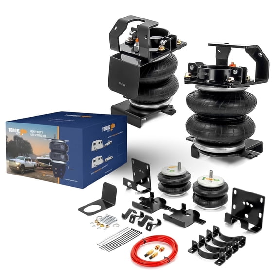 TORQUE Airbag Air Bag Suspension Kit for 2011-2025 Chevrolet Chevy Silverado 2500 3500 HD and GMC Sierra 2500 3500 HD 2500HD 3500HD Rear Air Bag 5000lbs (Replaces Firestone Ride Rite 2613)(TR2613AS)