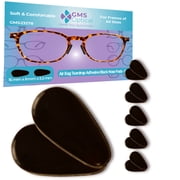Adhesive Nose Pads 3.2mm Extra-Thick, 15mm Black, 5 Pairs Glasses Nose Pads