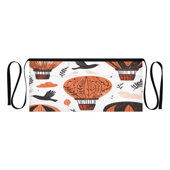 Air Balloon Multi Pocket Short Apron Waterproof, Adjustable 96.5in Belt for various occasions