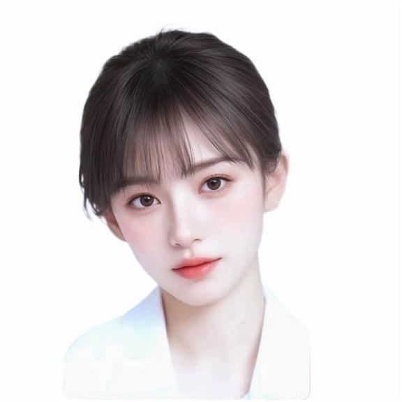Air Bangs Hair Wigs for Women - Lightweight Seamless Thin Straight Bangs for Effortless Style