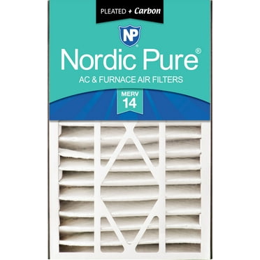 Air Bear 16x25x5 (4 7/8) AC Filter Replacement MERV 14 Plus Carbon 1 Pack