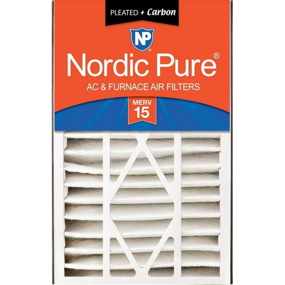 Air Bear 16x25x5 (4 7/8) Air Filter Replacement MERV 15 Plus Carbon 1 Pack