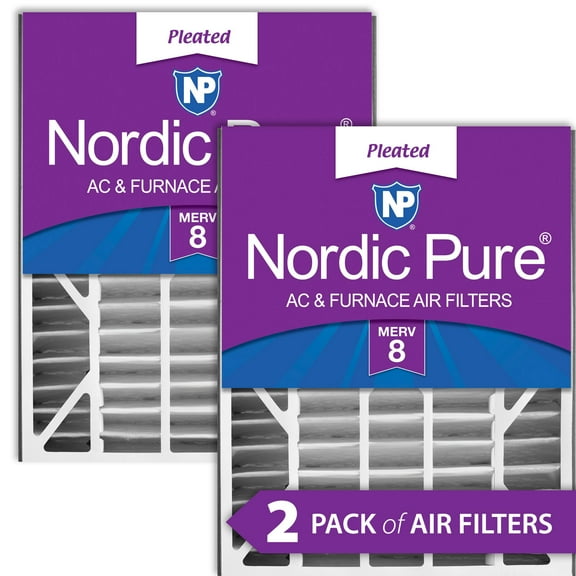 Air Bear 20x25x5 (4 7/8) Replacement 255649-102 MERV 8 Air Filters 2 Pack