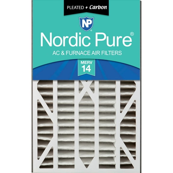 Air Bear Cub 16x25x3 Air Filter Replacement MERV 14 Plus Carbon 1 Pack