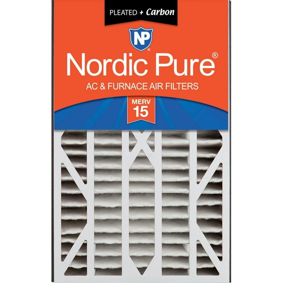 Air Bear Cub 16x25x3 Air Filter Replacement MERV 15 Plus Carbon 1 Pack