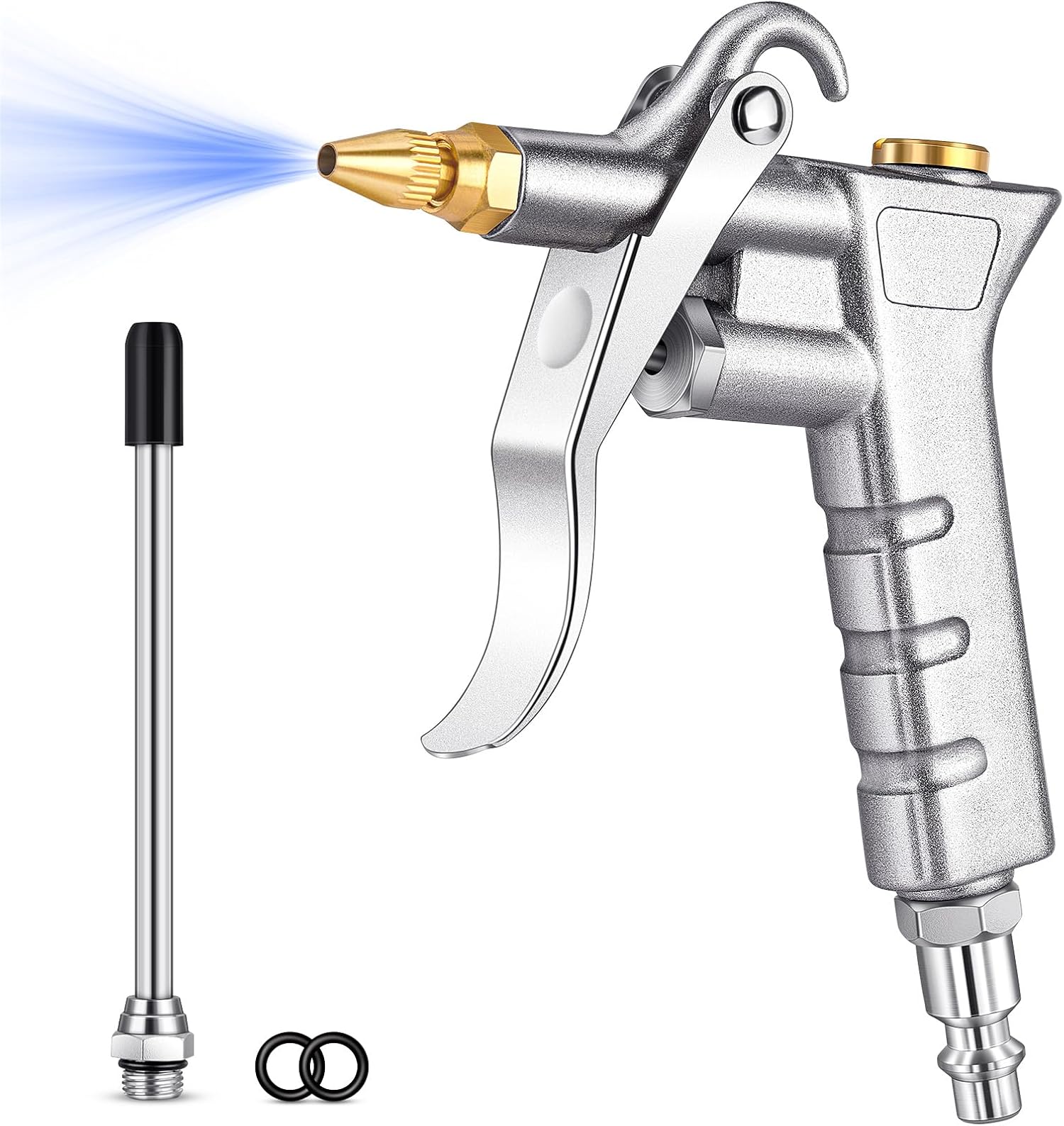 Air Blow with Brass Adjustable Air Nozzle and Extension, Air Compressor ...