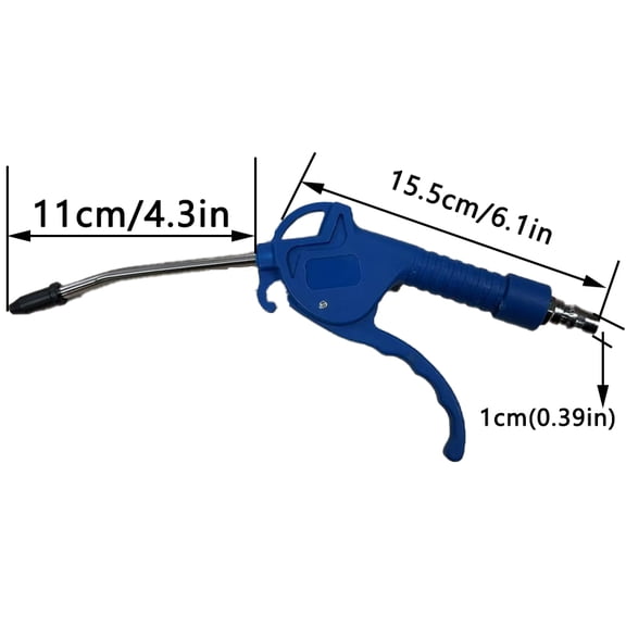 Air Blow Gun,High Flow Air Blower Gun for Compressor with Angled Bent Nozzle,Three Colors to Choose from,Short style
