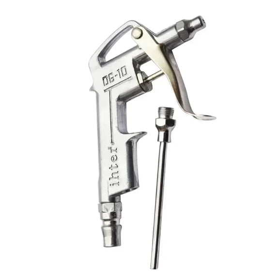 Air Blow Gun Pistol Trigger Cleaner - 8 Inch Nozzle Dust Blower for Compressor Cleaning Tools