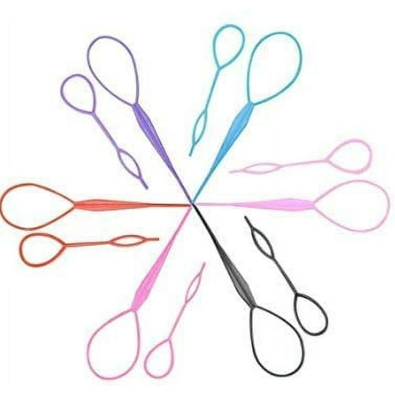 Air Braiding Accessories Ponytail Machine Clip Tool Hair Styling Accessories French braiding Tool Topsy Tail Loop Hair Kit French Braiding Tool Cyclic Hair Styling