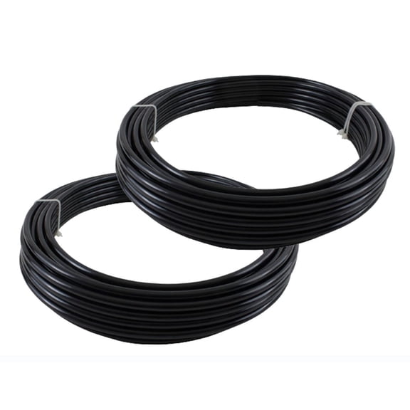 Air Brake Tubing Kit - (3/8" x 100', 1/2" x 100') Black SAE J844 Nylon DOT Approved | Pneumatic Nylon Air Line Hose for Air Brake System