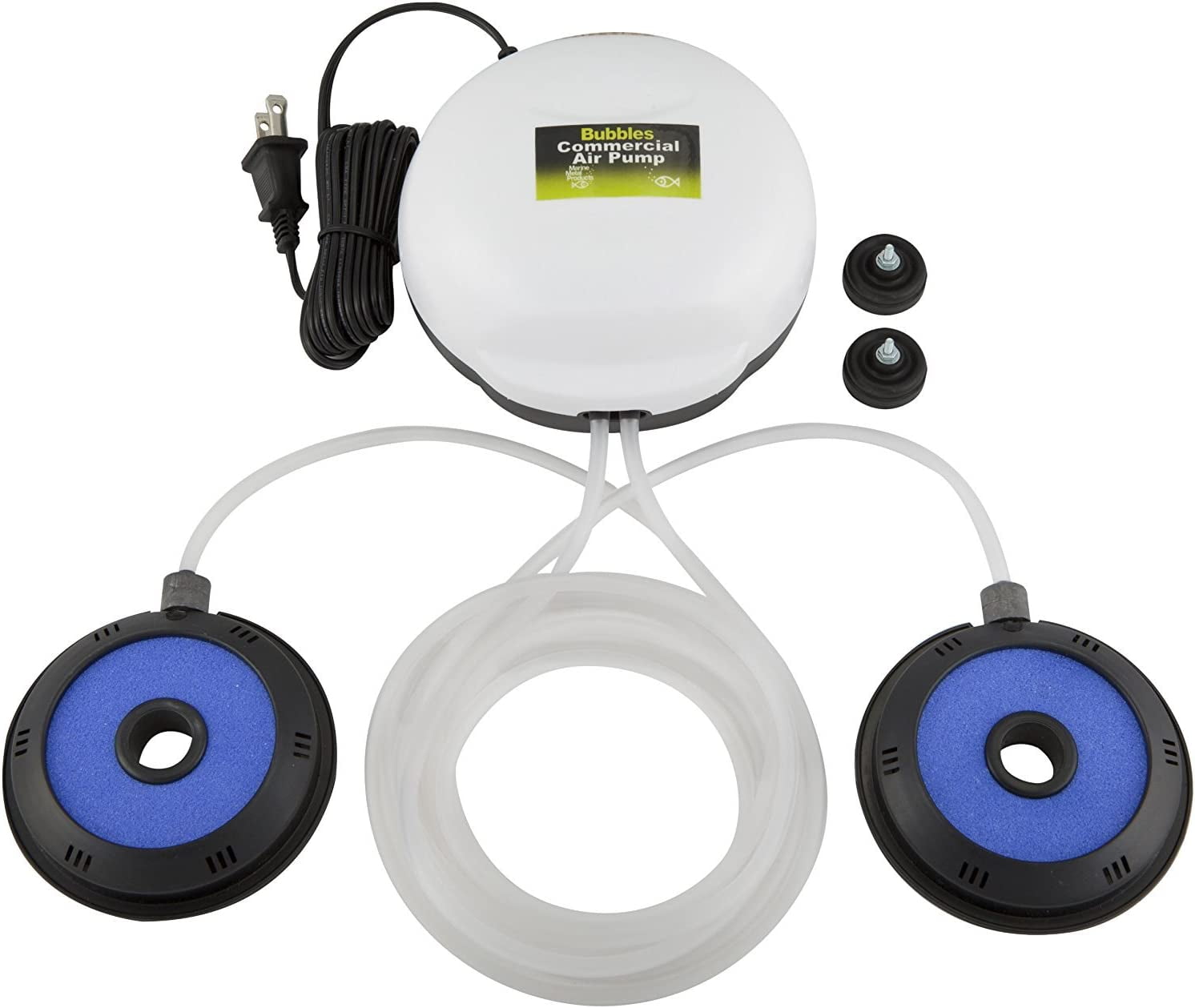 Air Bubbles Pump Kit, Aerator for Bait Buckets or Aquarium Tanks (110 Volts)