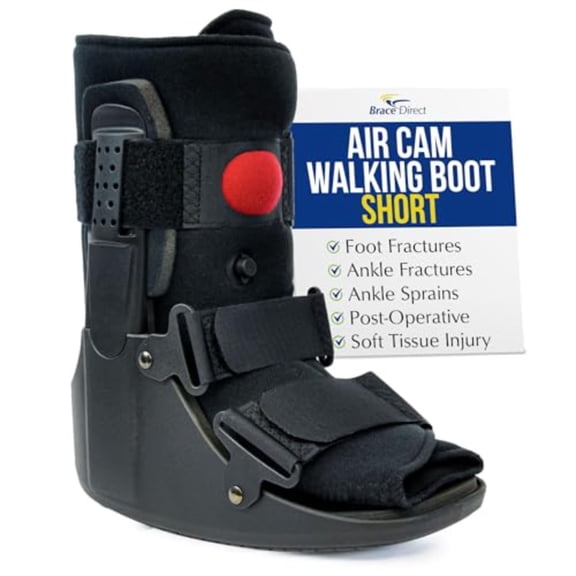 Air CAM Fracture Boot for Foot and Ankle Injuries Post Op Recovery and Sprains - Short Orthopedic Walking Boot US SHOE: Men 7.5-10.5 Women 8.5-11.5
